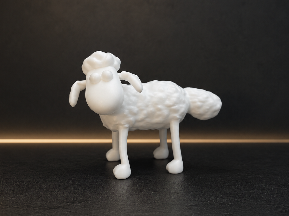Shaun the Sheep - Model for painting - Cartoon