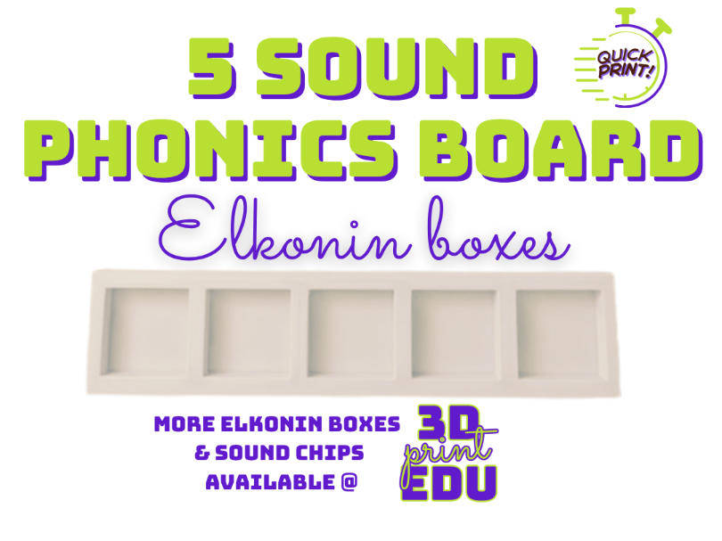 5 Sound Slot Phonics Board Elkonin Box