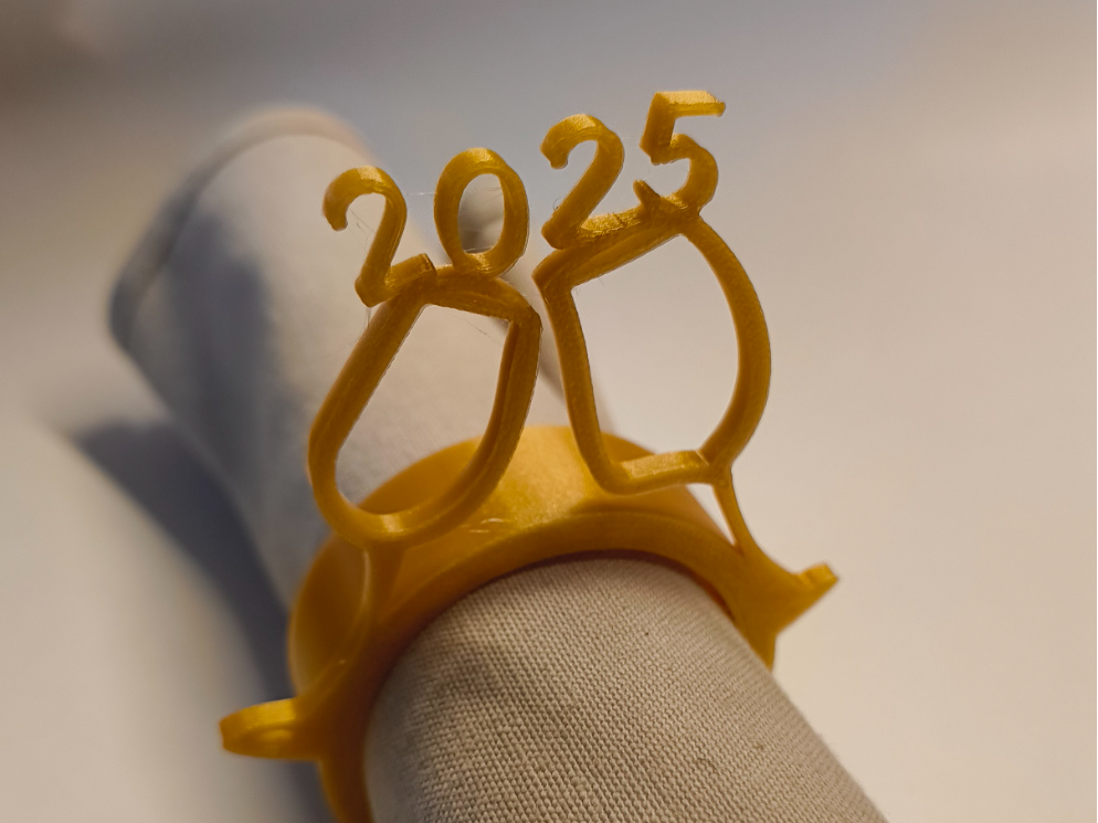 Napkin ring , drinks! Happy new year 2025!