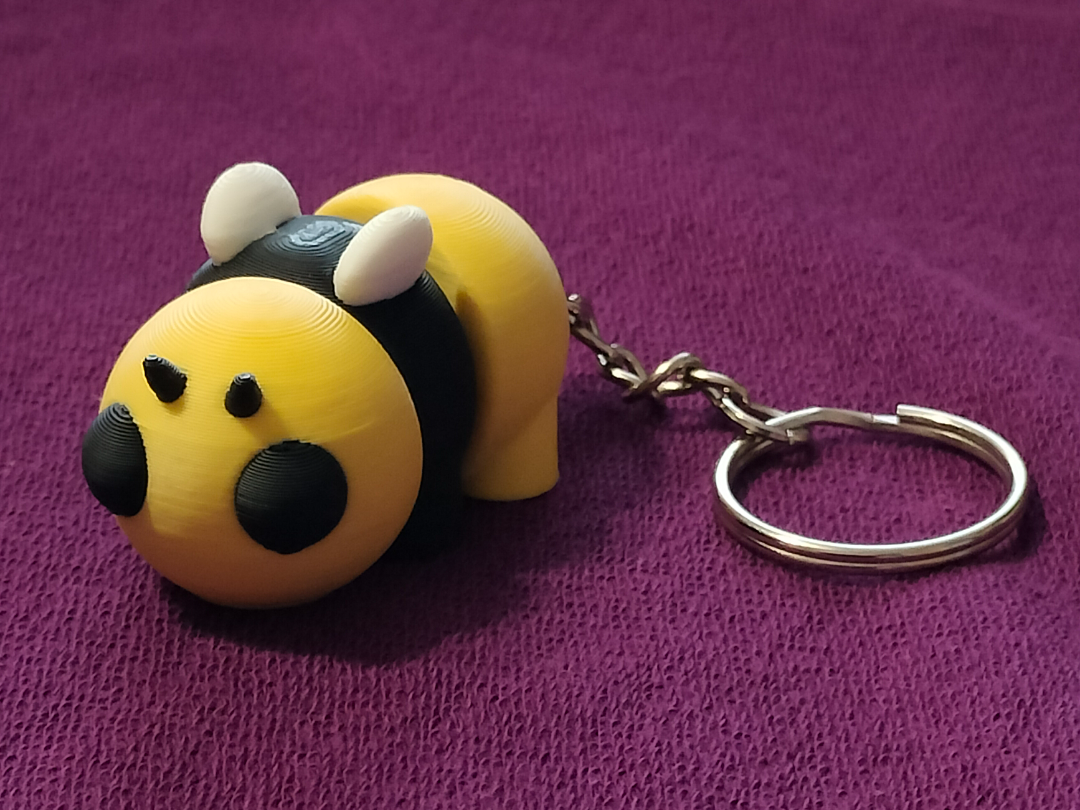 Flexi bee keychain