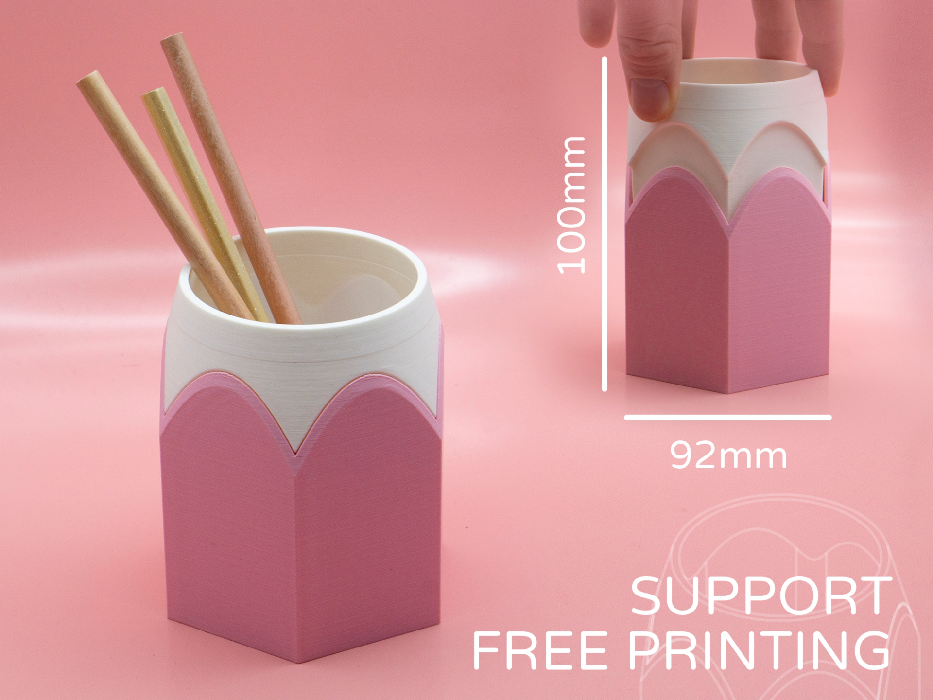 Pencil Pencil Holder by Pork3D.com