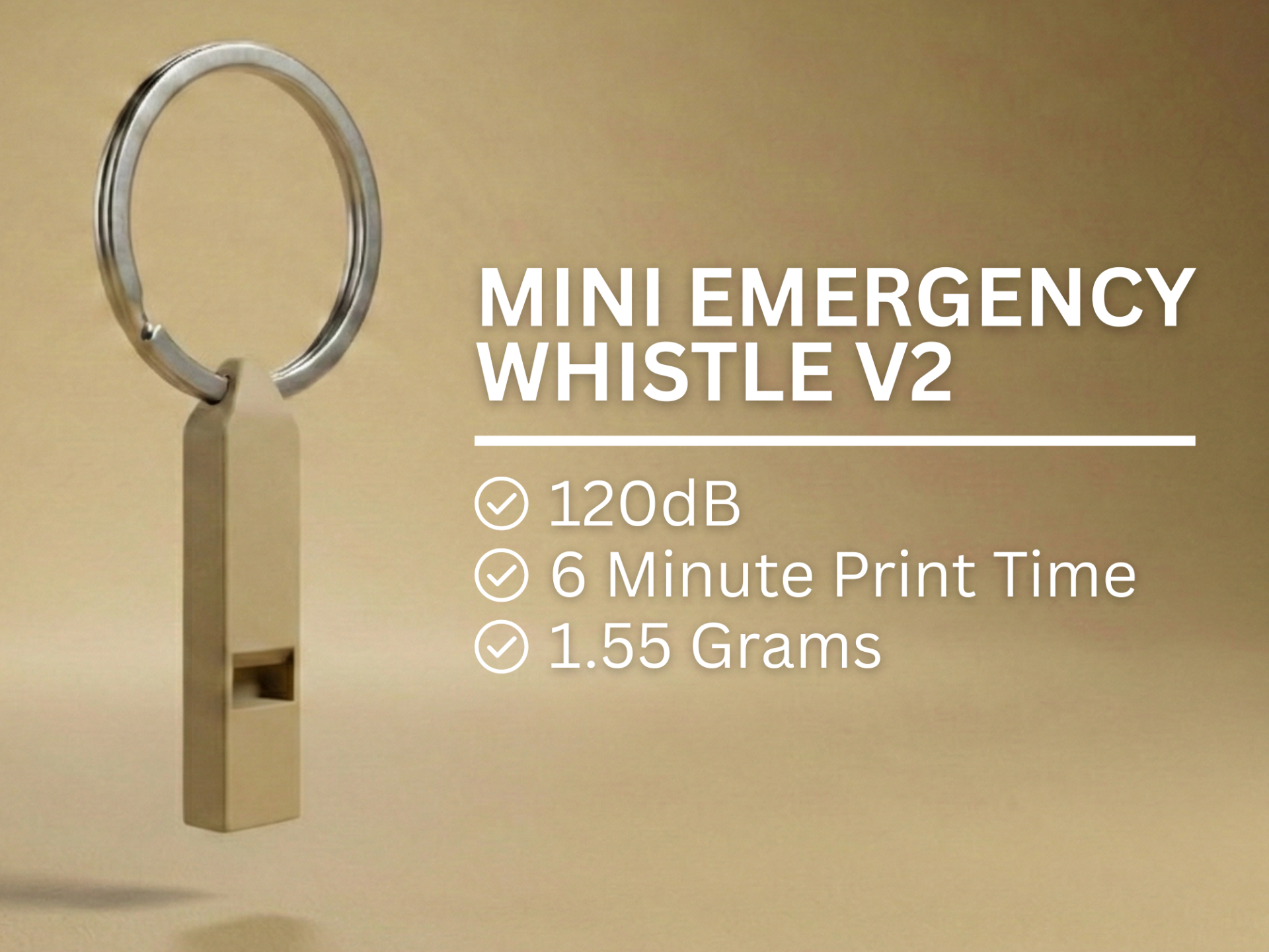 MINI EMERGENCY WHISTLE V2