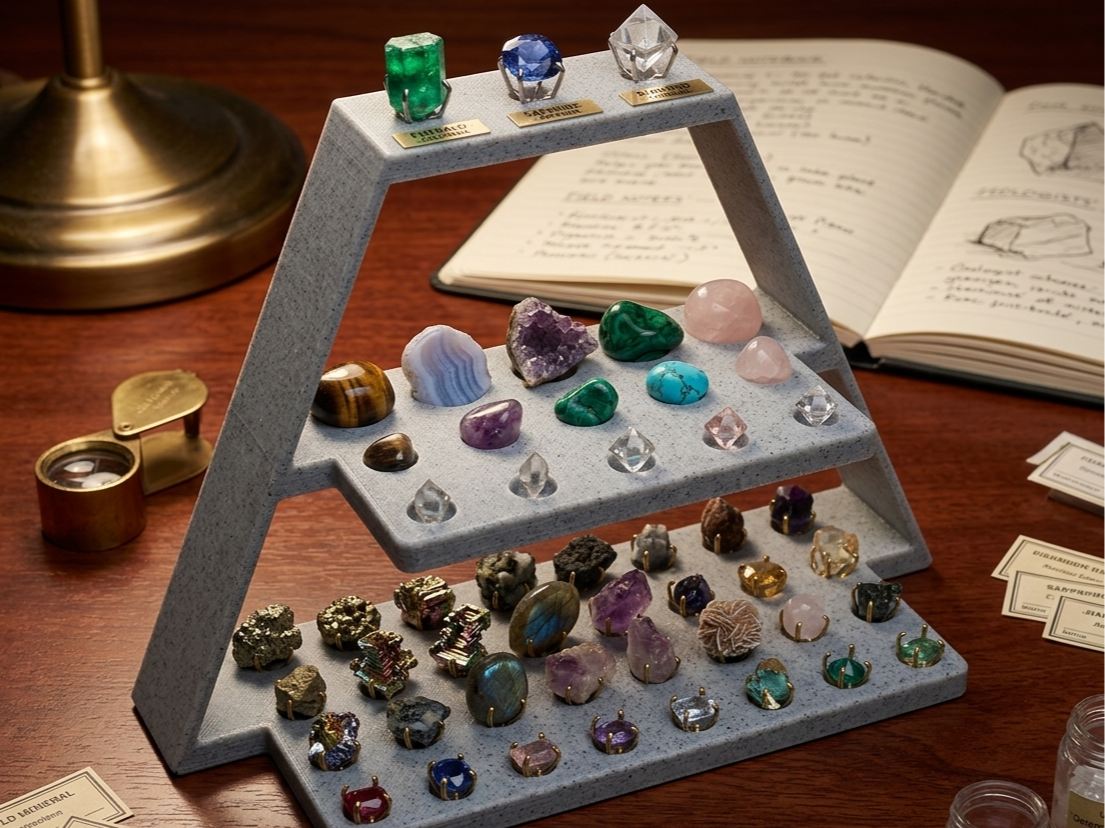 Gem, Rock and Crystal Display Stand