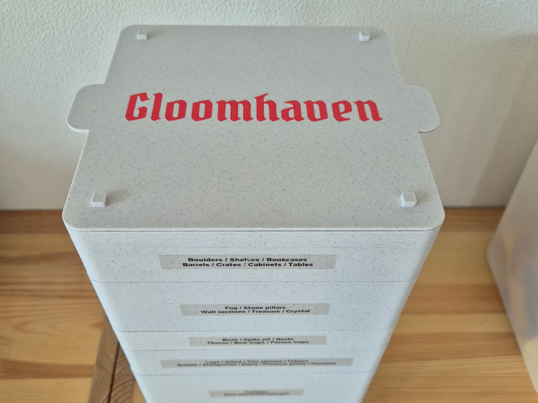 Gloomhaven 3D Printed Terrain Stackable Storage