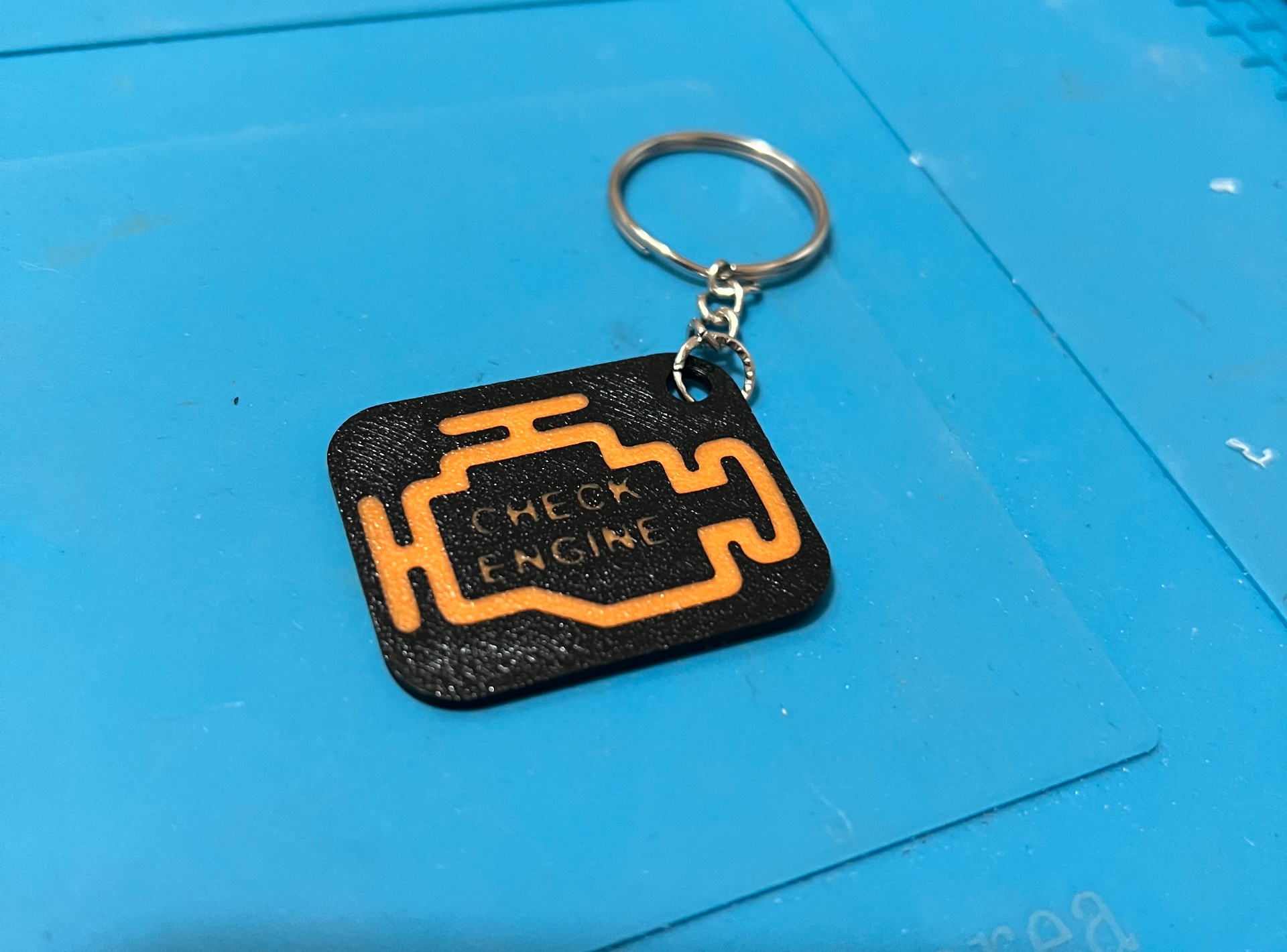 Check Engine ECU Light Keychain