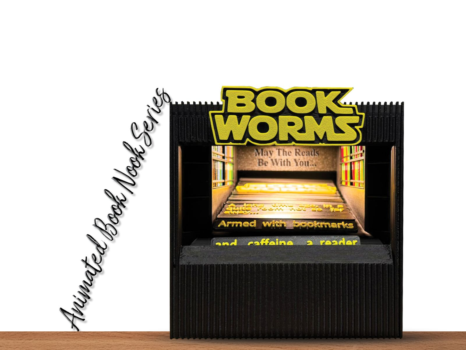 BOOK WORMS – Animated Scrolling Book Nook