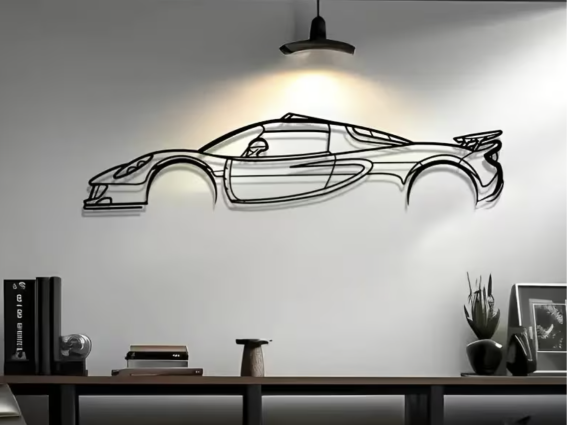 Supersport car 2D wallart