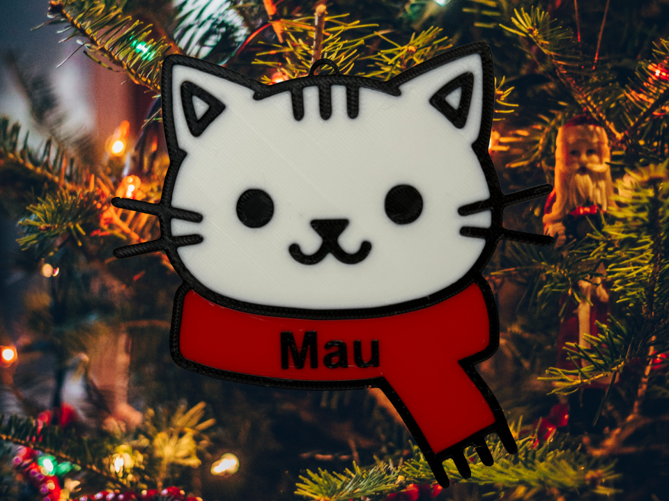 Christmas Ornament - Cute cat