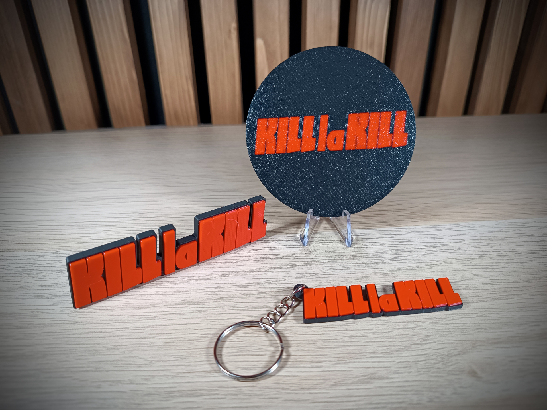 Kill La Kill (jap+en) Logo + Coaster + Keyring