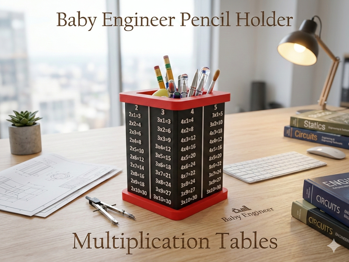 Baby Engineer Pencil Holder