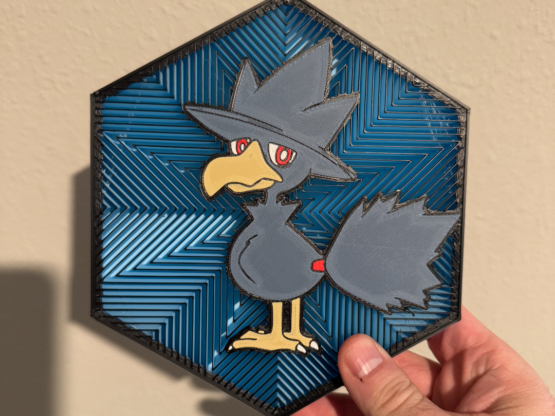 #198 Murkrow Hex Wall Art