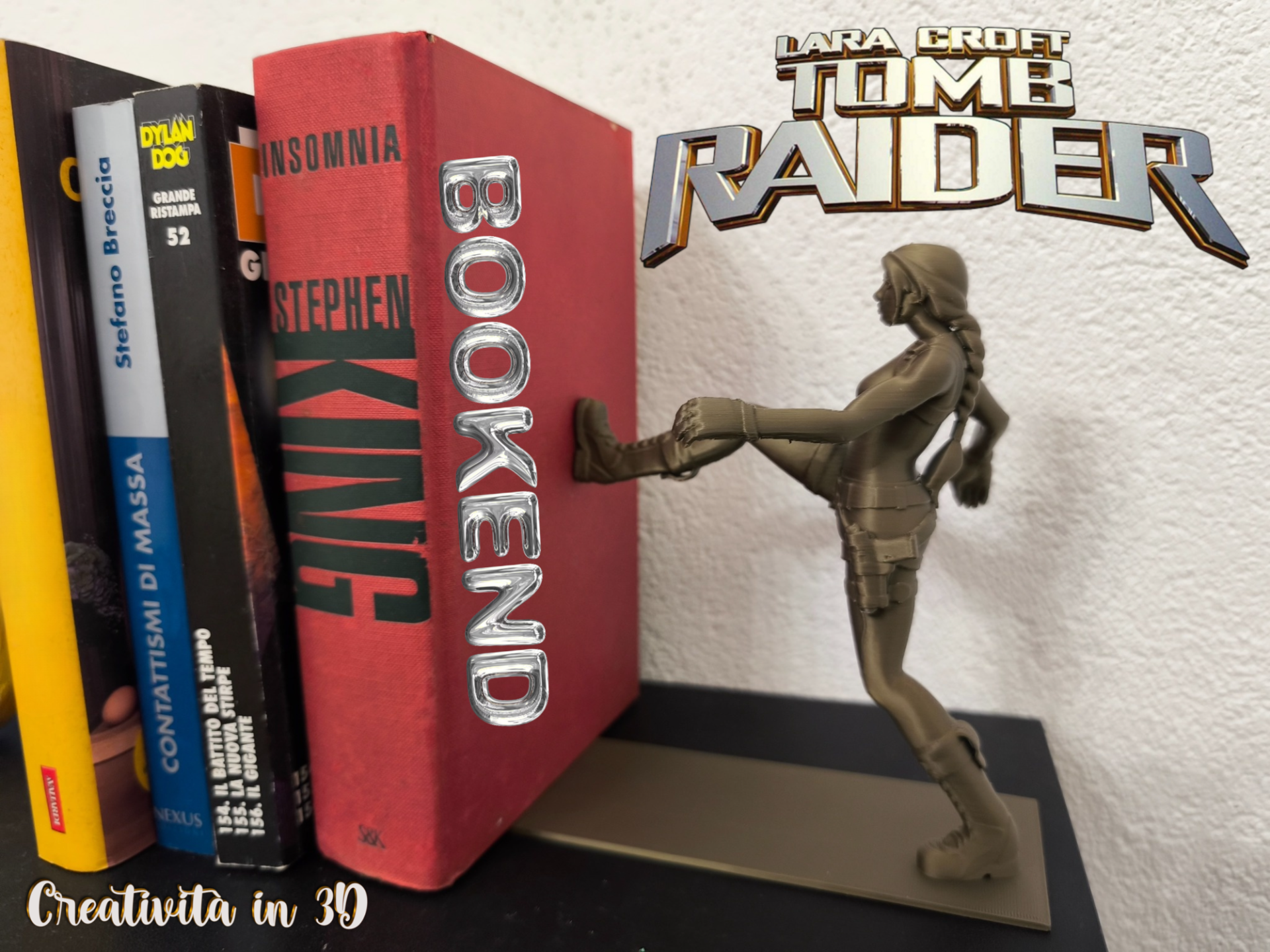 Lara Croft Bookend