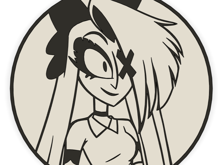 Vaggie coaster (Hazbin Hotel)
