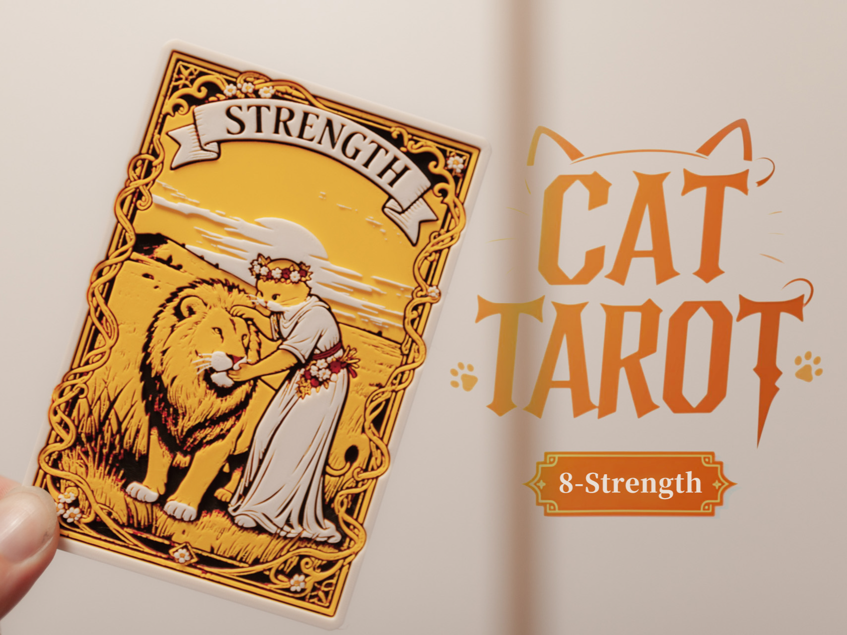 Cat tarot-8-Strength