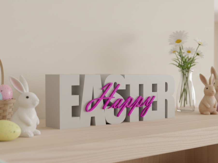 Schriftzug Happy Easter