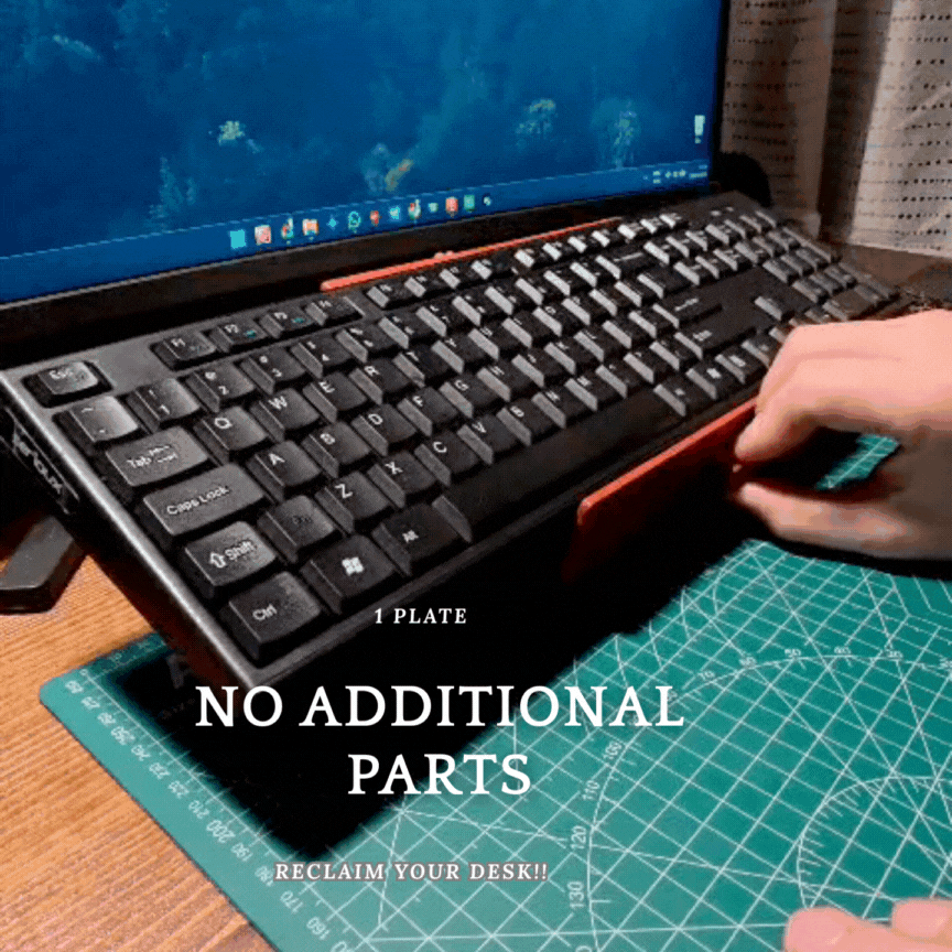Reclaim Your Desk-Universal Folding Keyboard Stand