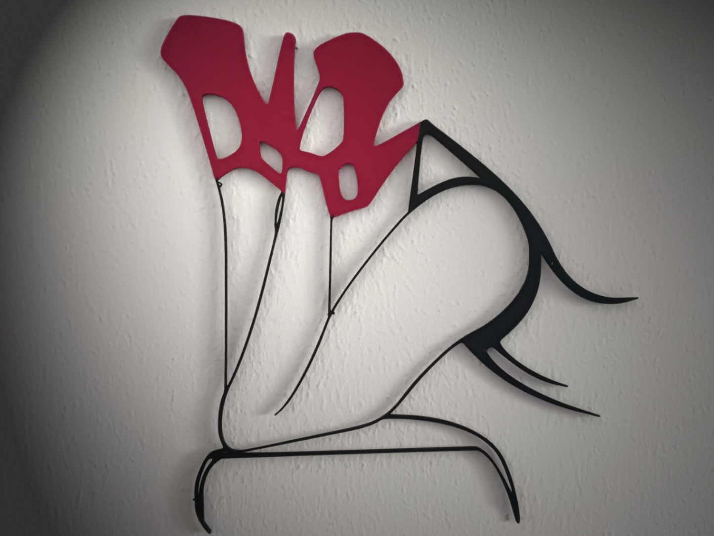 Lady in red shoes