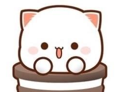 Cute Coffee Cat Keychain
