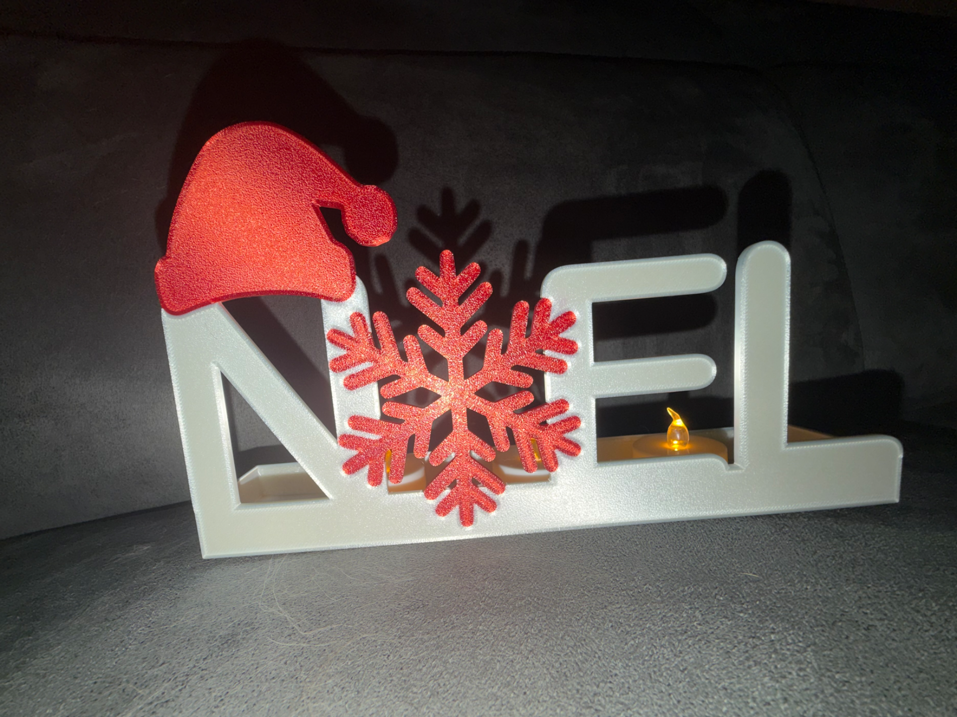 Décoration de Noel avec Led flamme