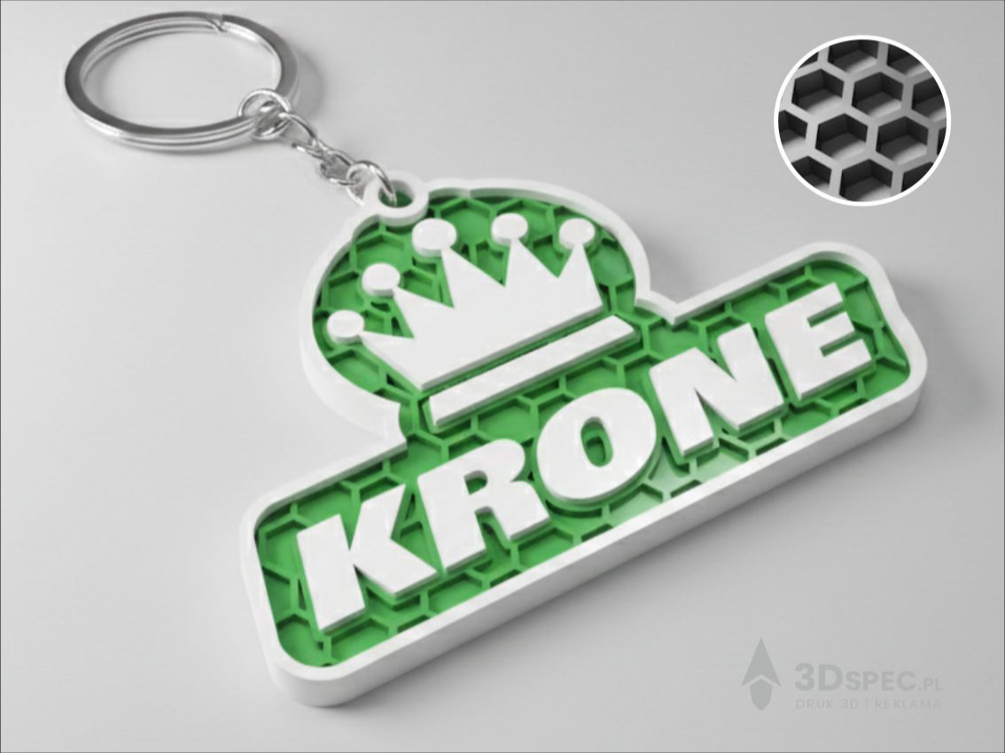 Krone logo keychain