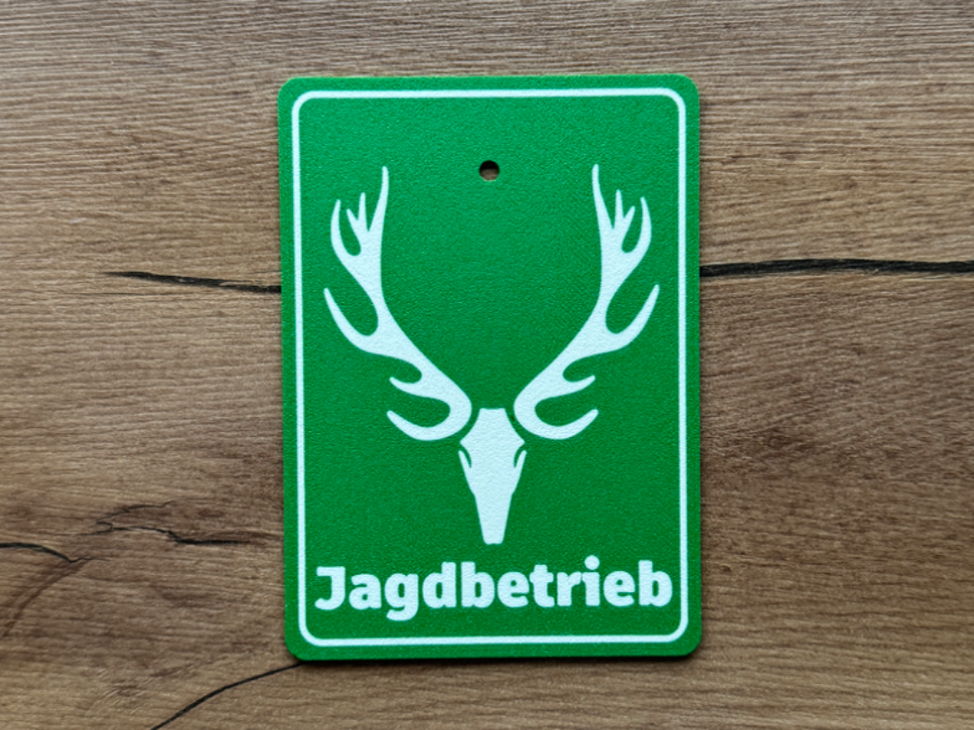 Schild Jagdbetrieb