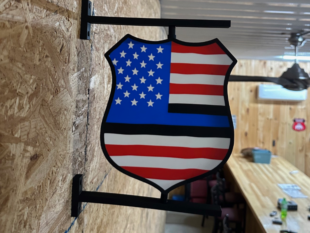 LEO sign thin blue line