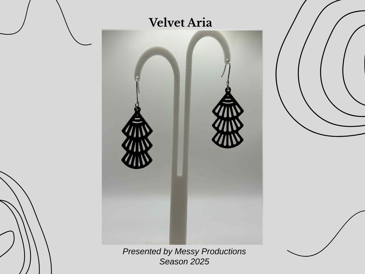 Echo Fans Earrings - No AMS