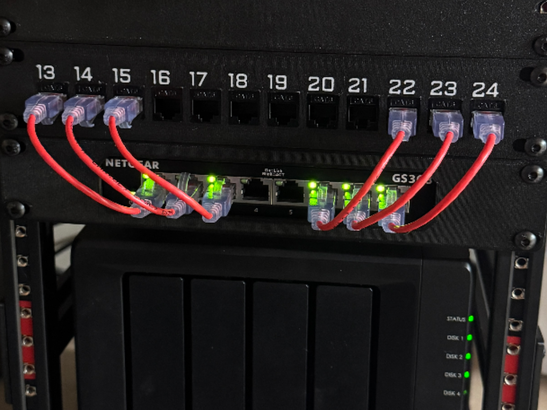 10" Rack NetGear GS308 Mount