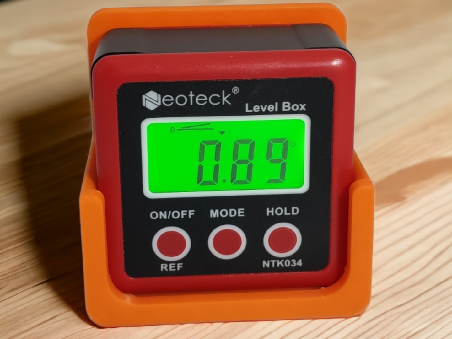 Wall-mounted digital inclinometer  holder