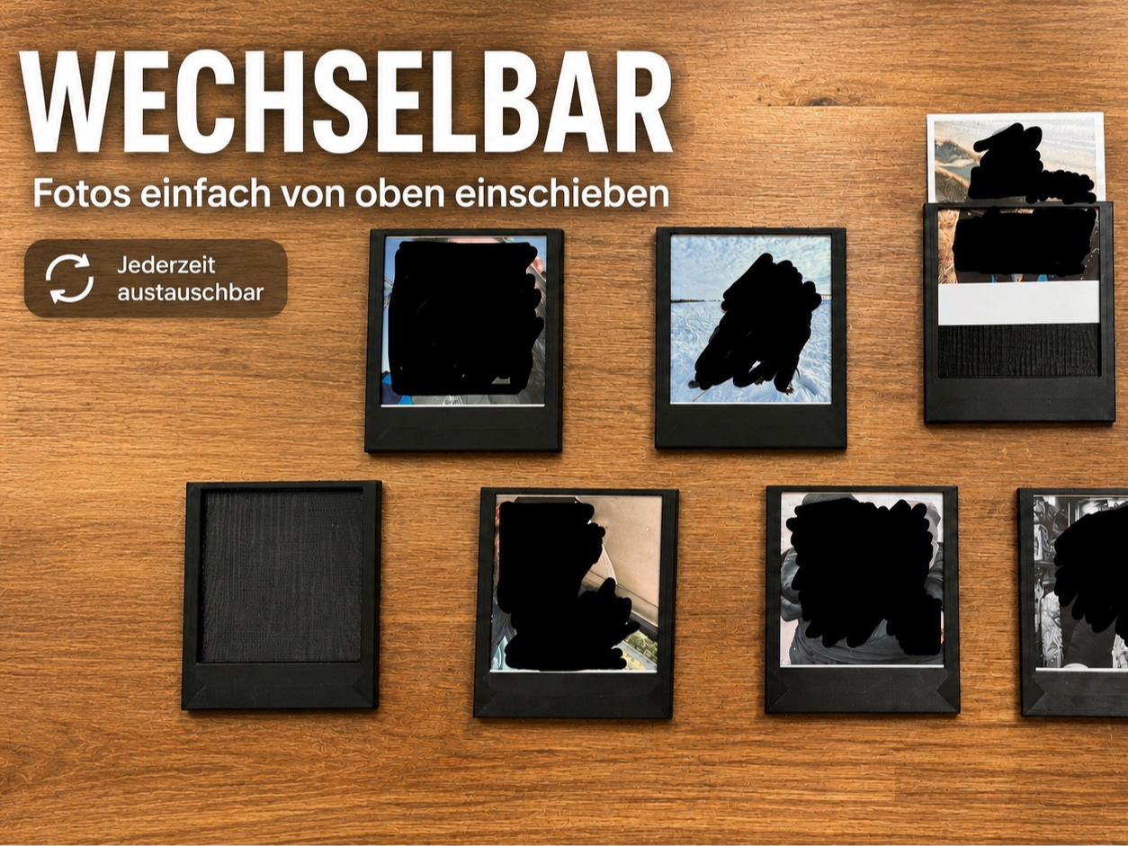 Polaroid Photo Frame  Easy Swap Wall Display