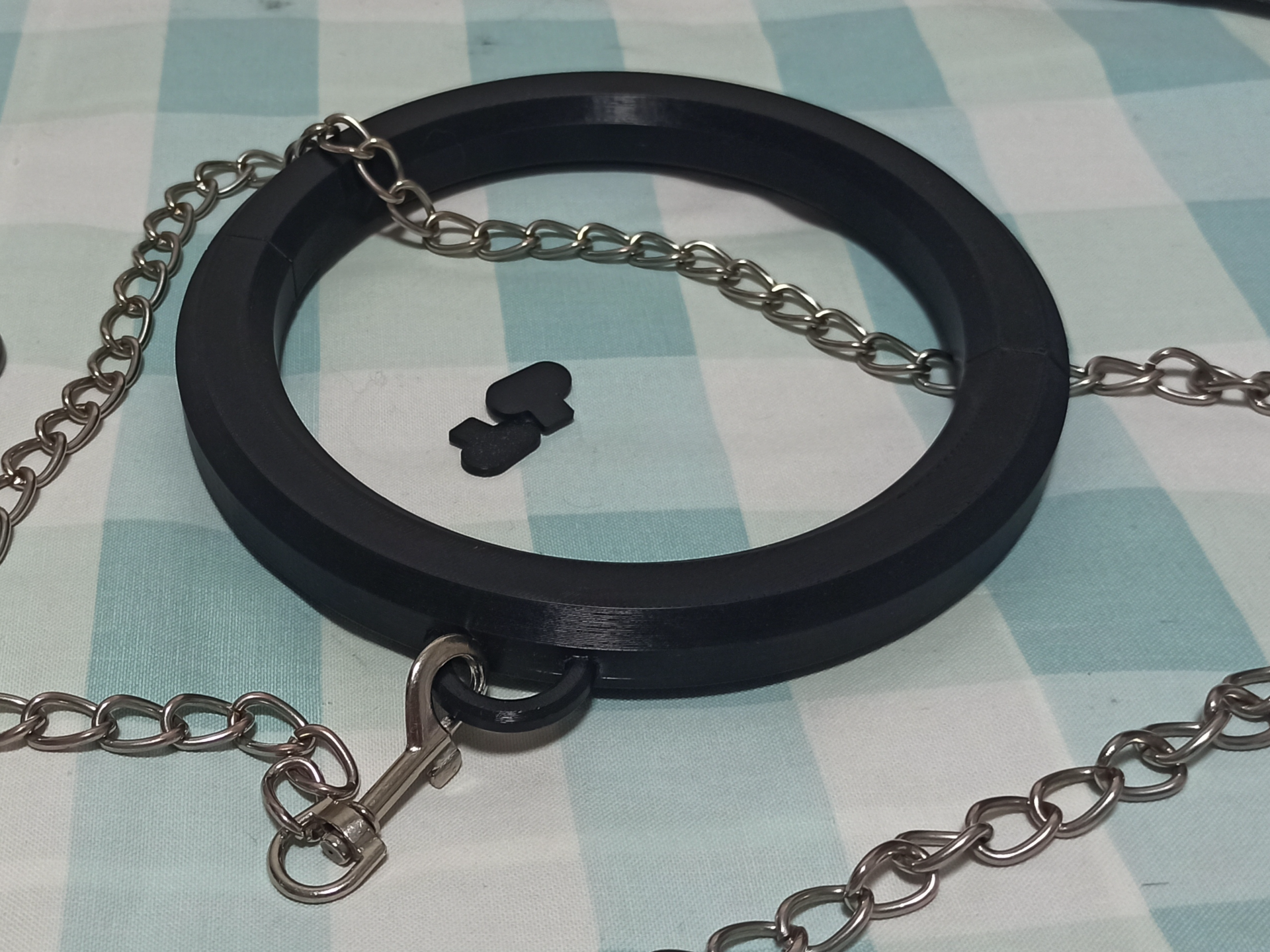 BDSM 项圈手铐脚铐套装 Hard collar/handcuffs kit