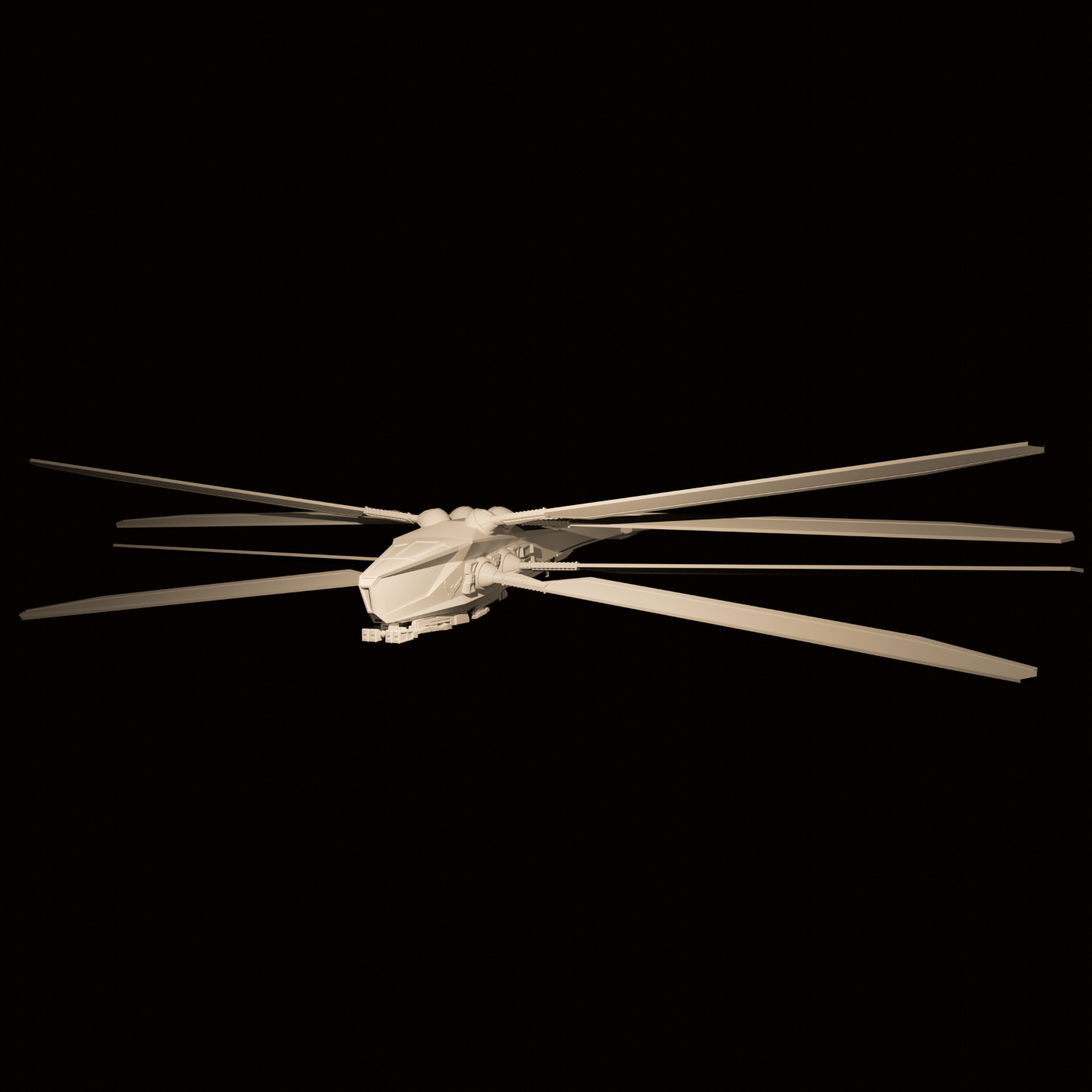 DUNE ATREIDES ORNITHOPTER 3D Model - NOT KIT