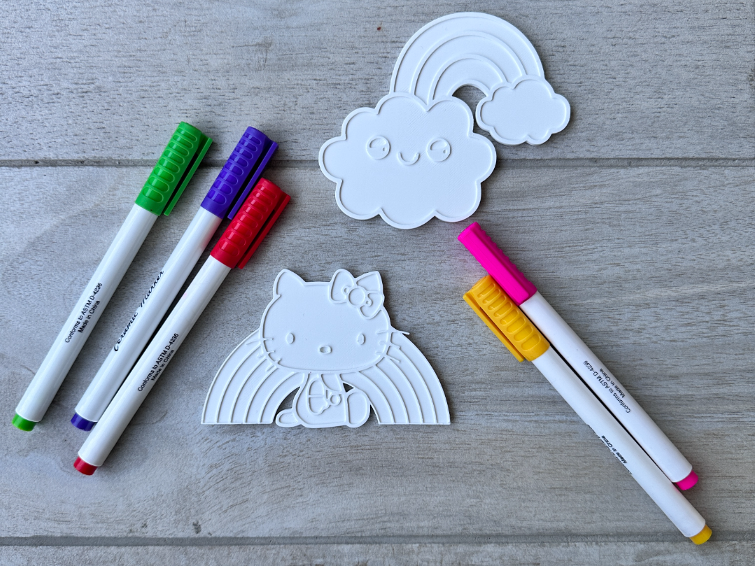 Cute Rainbow Colouring Set