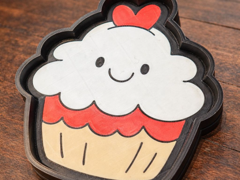 Kawaii style cupcake tray