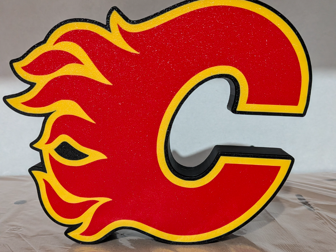 Calgary Flames Flaming C Lightbox