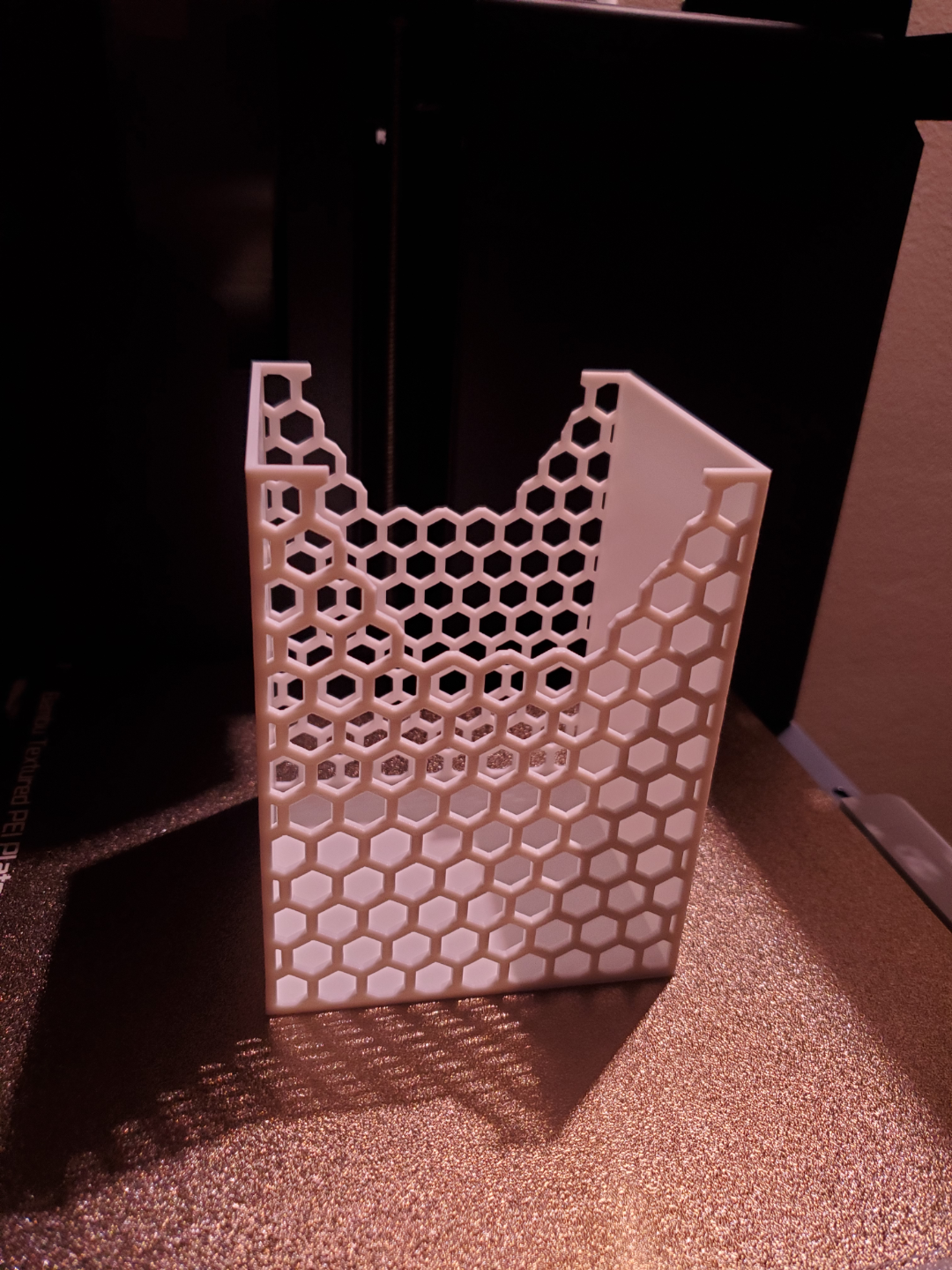 Hex box open top