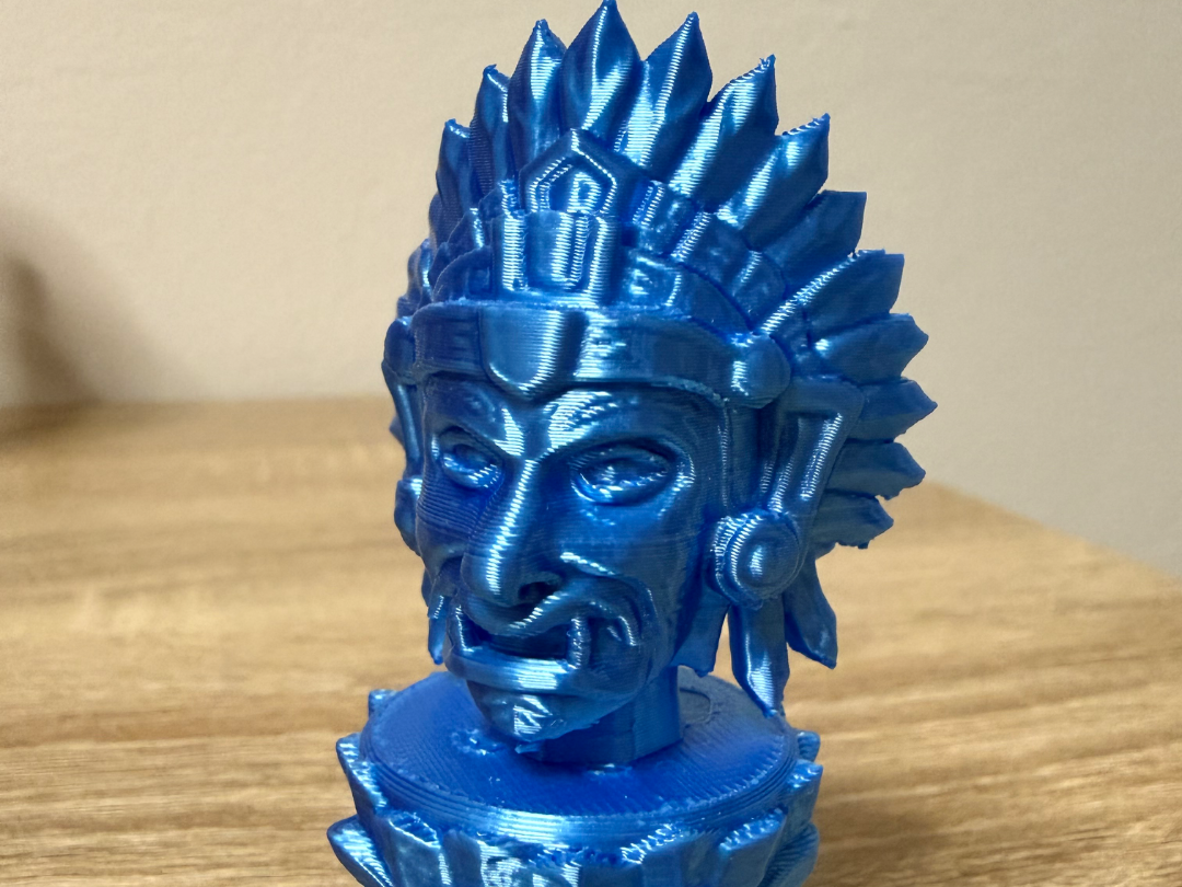 Aztec warrior statue