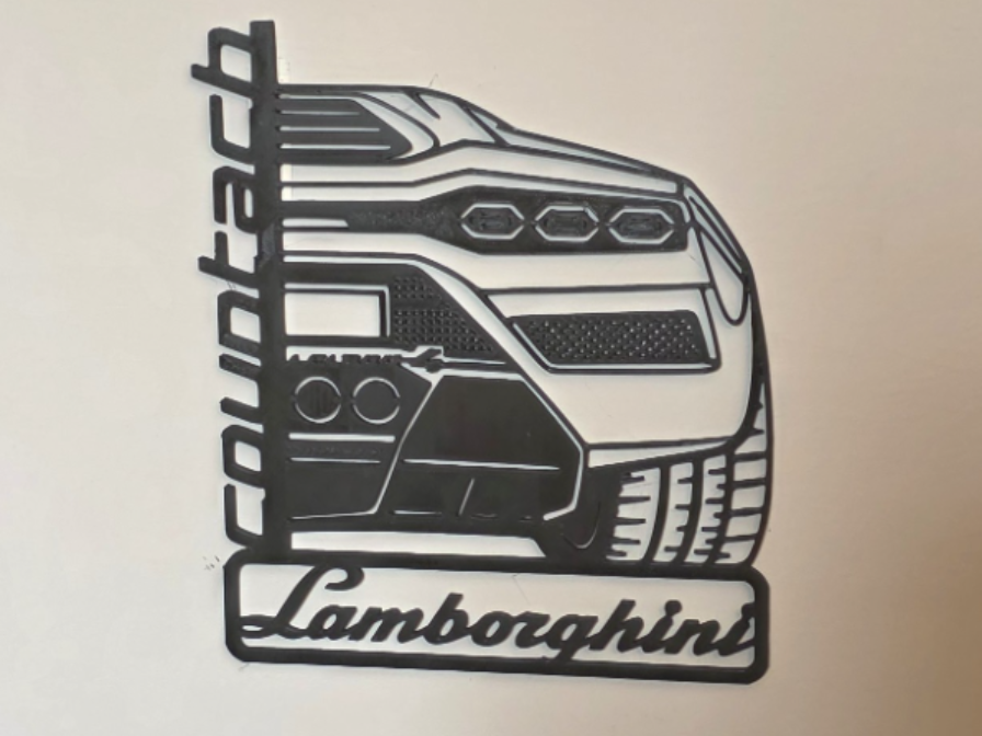 Decorazione da parete Lamborghini Countach LP800