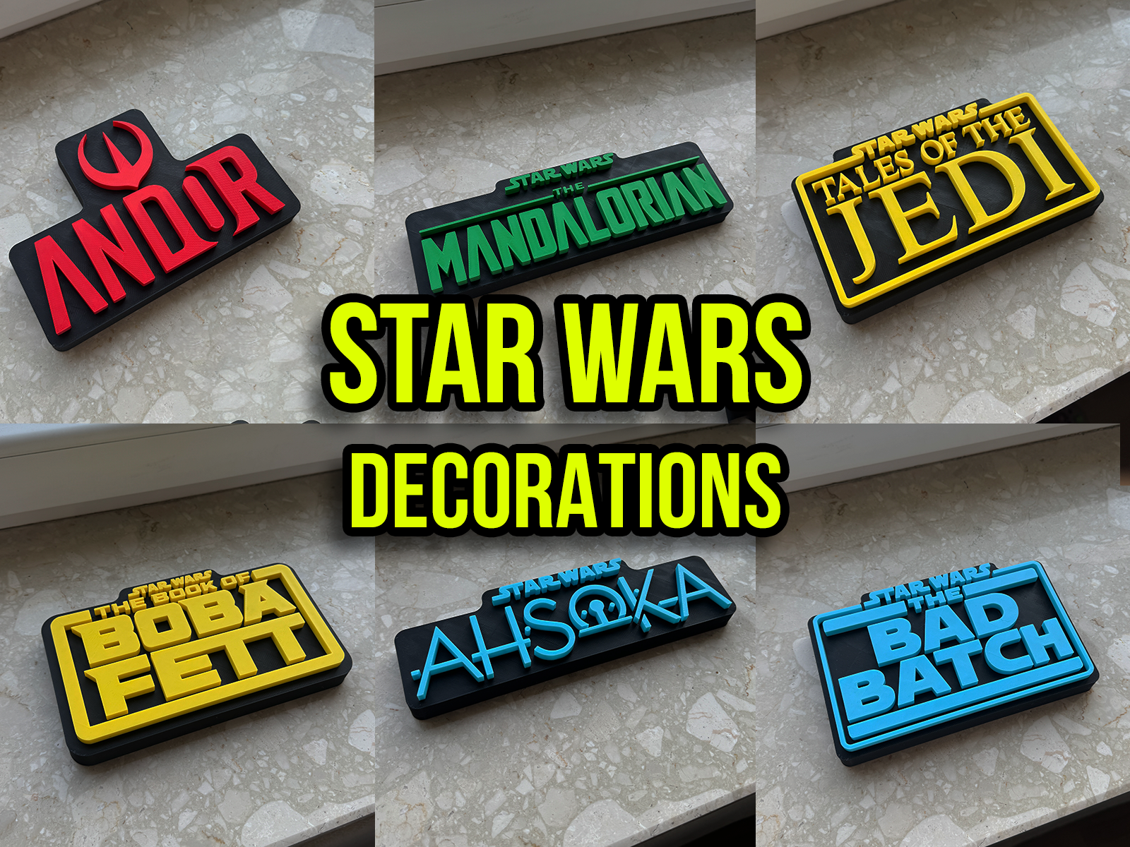 Star Wars Logo Decorations – Standing & Hanging