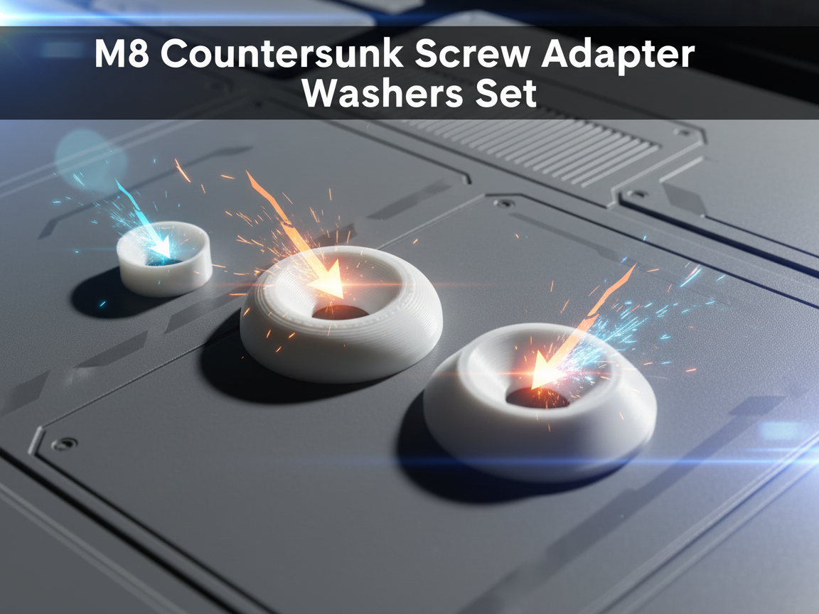 M8 Countersunk screw adapter washer set