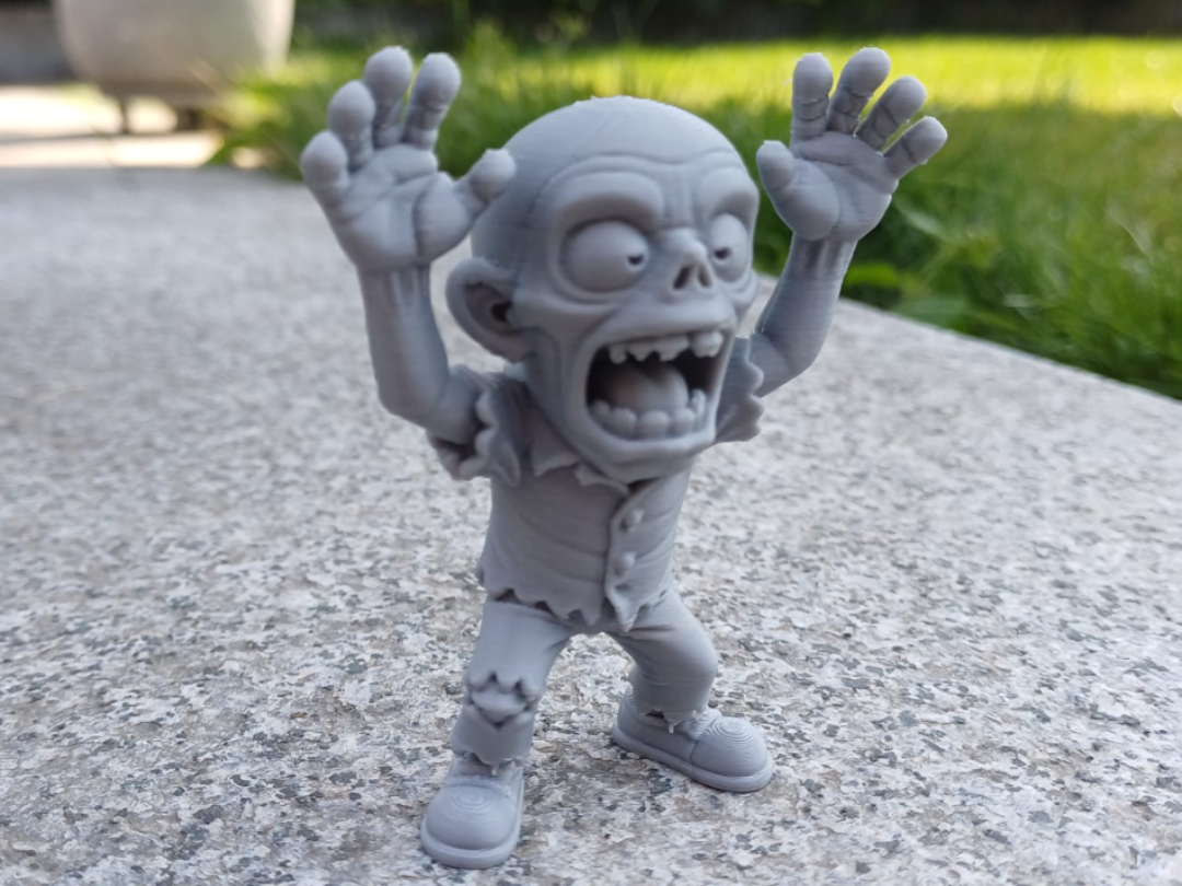 “Hands-Up Screamer” - Cartoon Zombie