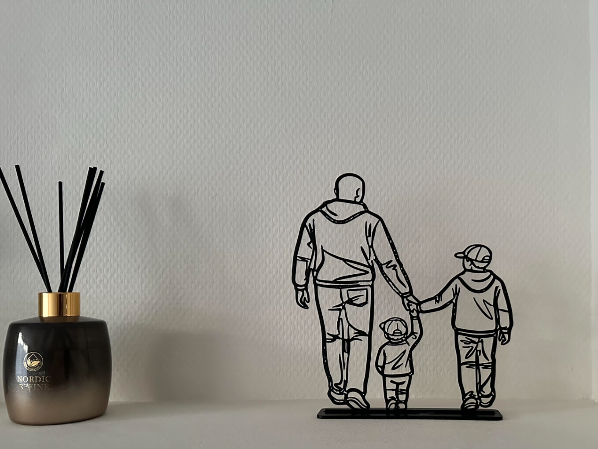 Generations in Motion: Minimalist Line Art