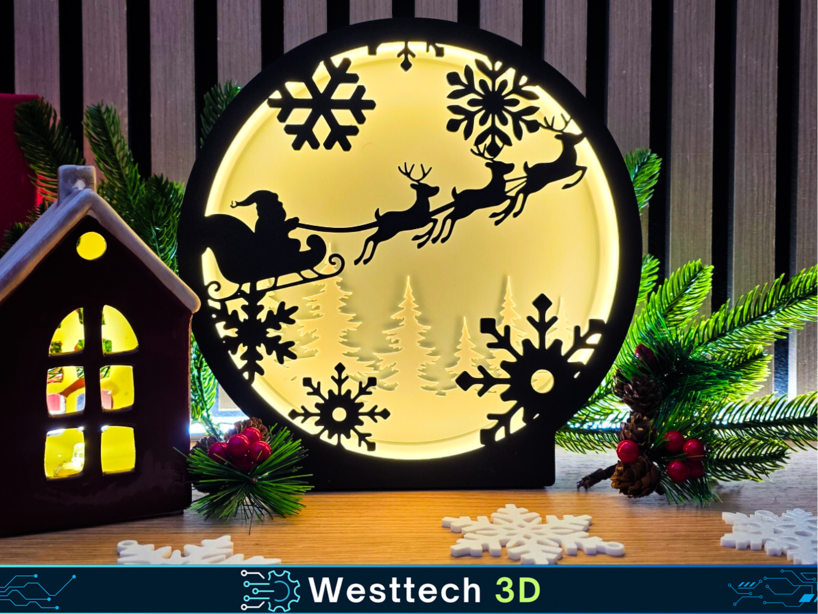 Weihnachtsmann im Schnee