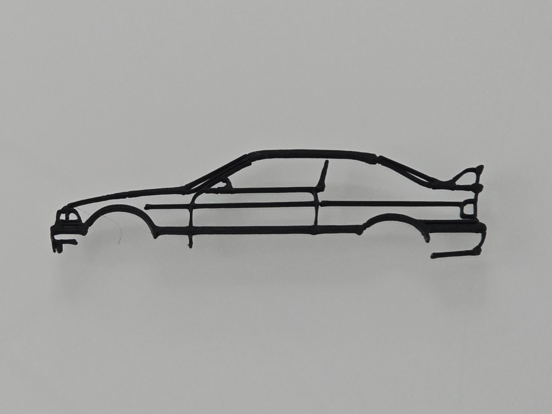 Modello Auto BMW M3 Minimal Design Silhouette Art