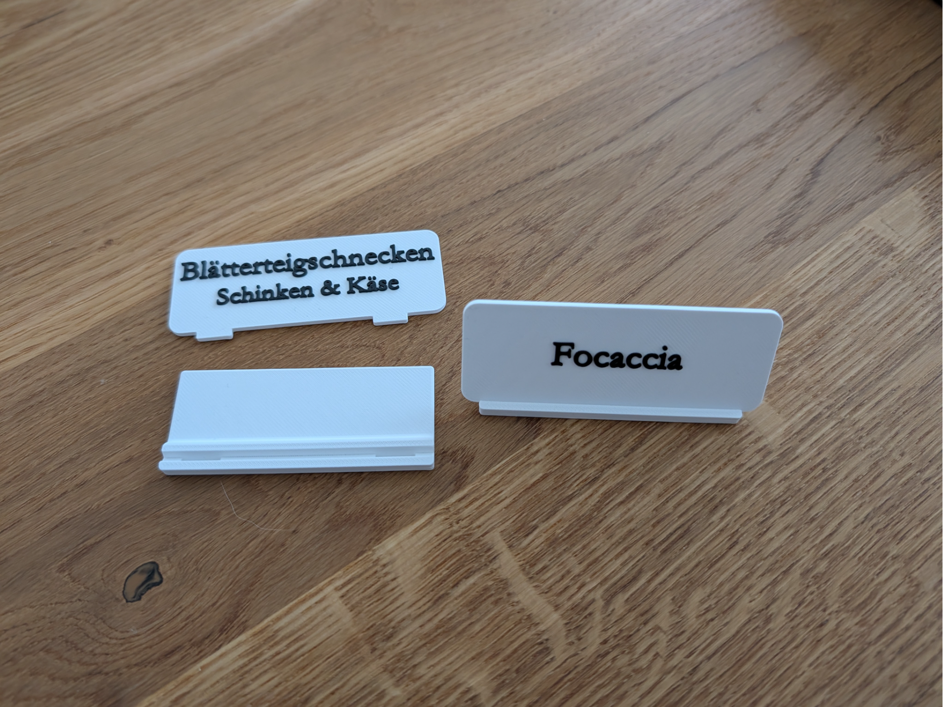 Display Stand / Buffet Labels