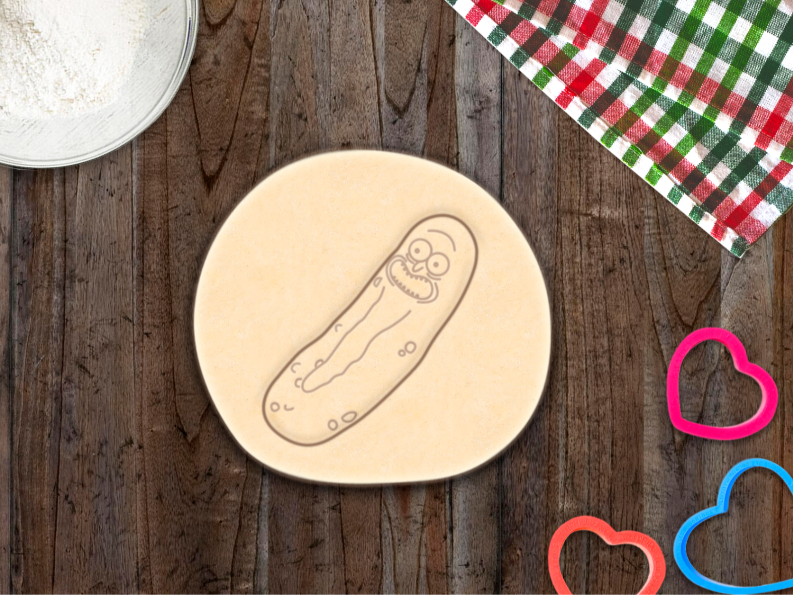 PICKLE RICK cookie cutter