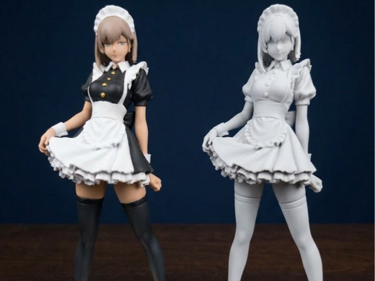 Maid anime girl