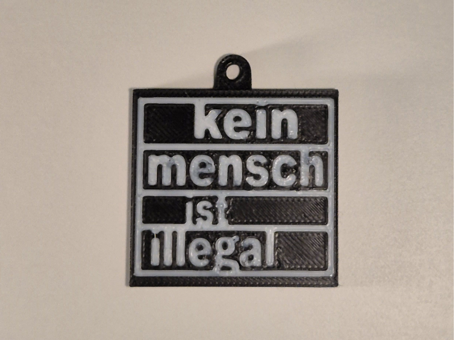 Kein Mensch ist Illegal (Schlüsselanhänger)