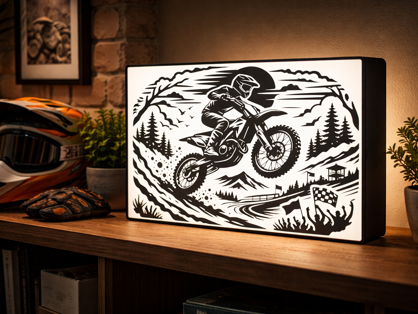 Motocross lightbox