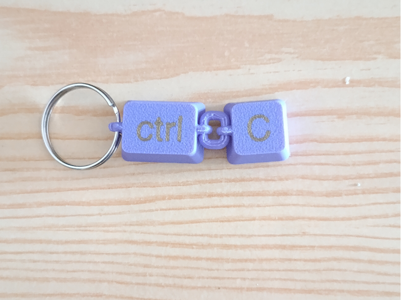 Copy Keychain (CTRL+C) version with printed chain